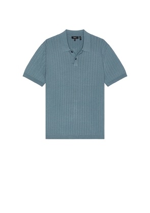 Theory Ribbed Polo in Blue. Size S. Also in L.
