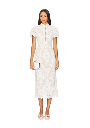 Stone Cold Fox x REVOLVE Emery Midi Dress in White. Size S. Also in XS.