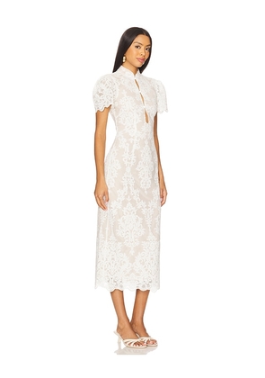 Stone Cold Fox x REVOLVE Emery Midi Dress in White. Size S. Also in XS, M.