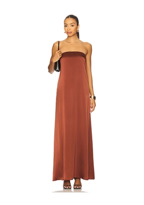 SABLYN Arden B Strapless Maxi Dress in Brown. Size L. Also in XS.