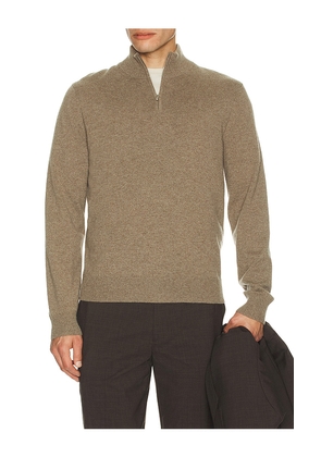 Theory Hilles Cashmere Quarter Zip Sweater in Grey. Size XXL/2X. Also in L.