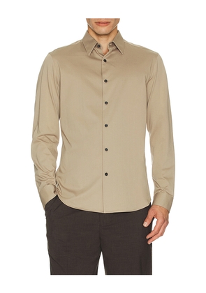 Theory Sylvain Structure Knit Shirt in Grey. Size S. Also in XXL/2X.
