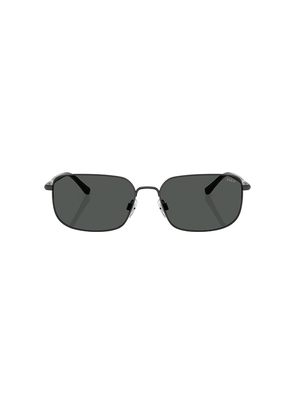 Polo Ralph Lauren Rectangular Sunglasses in Black.