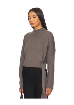 The Sei Sweater With Side Tie in Grey. Size L. Also in S.