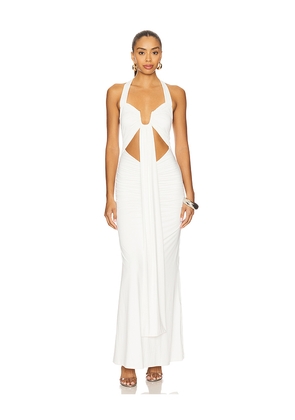 Runaway The Label Flora Maxi Dress in White. Size S. Also in M, L.