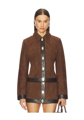 retrofete Nanna Jacket in Chocolate. Size XS. Also in L, M, S, XL.