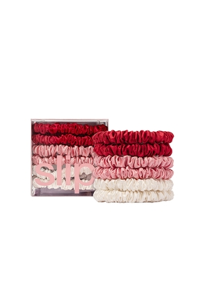 slip Pure Silk Skinny Scrunchies Set Of 6 in Beauty: Multi.