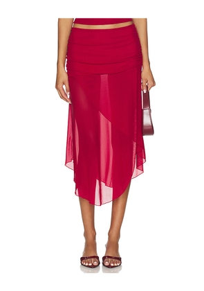 Tiger Mist Mariana Skirt in Red. Size S. Also in M.