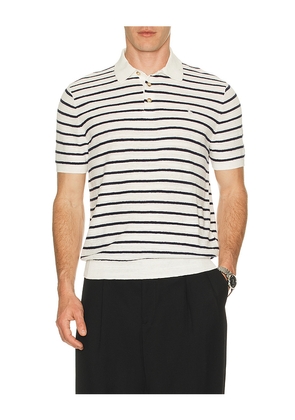 Polo Ralph Lauren Short Sleeve Cotton Blend Polo Sweater in White. Size L. Also in M, S, XL/1X, XXL/2X.