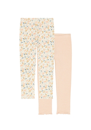 Rylee + Cru Ribbed Legging Set in Beige,Blush. Size 12-18M. Also in 18-24M, 2-3yr, 4-5yr.