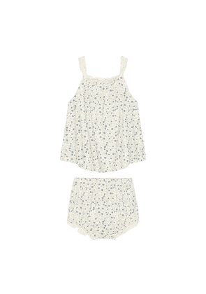 Rylee + Cru Swing Top & Bloomer Set in Blue. Size 12-18M. Also in 18-24M, 2-3yr.