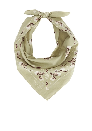 Rag & Bone Floral Western Bandana in Sage.