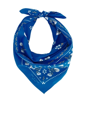 Rag & Bone Floral Western Bandana in Blue.