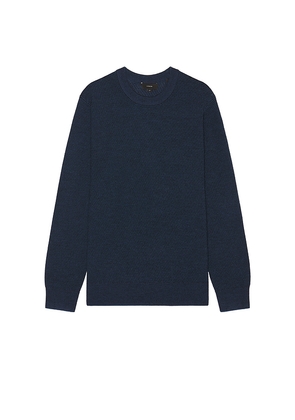 Vince Two Tone Merino Mesh Sweater in Blue. Size S. Also in L.