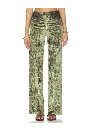 SIEDRES Fern Pant in Green. Size S. Also in XS, M.