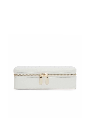 Wolf 1834 Maria Medium Zip Case in White.
