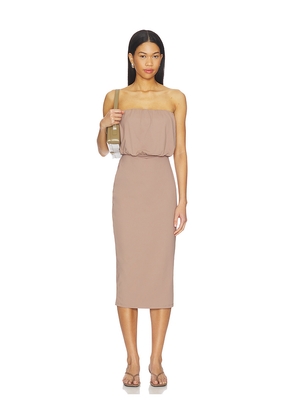 Susana Monaco Bubble Tube Dress in Taupe. Size XS. Also in S, M, L, XL.