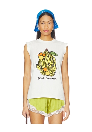 SIMONMILLER Banana Mix Tank Top in White. Size XS. Also in M, S.