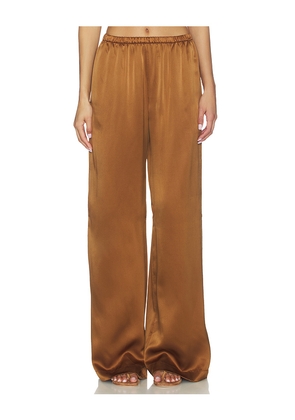 SABLYN Lexi Lower Rise Relaxed Pull On Pant in Brown. Size XS. Also in M, L.