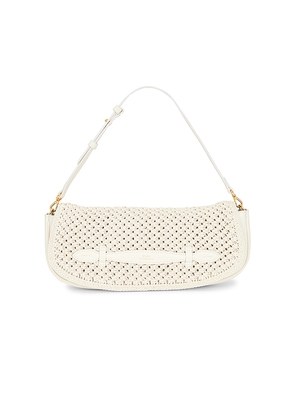 Polo Ralph Lauren Leather Long Flap Clutch Large in Ivory.