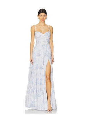 V. Chapman Gwen Gown in Baby Blue. Size 6. Also in 4, 0, 2, 8, 10, 12.