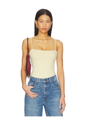 Susana Monaco String Bodysuit in Cream. Size XS. Also in S, M, L, XL.