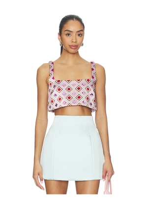 retrofete Thalisa Top in Lavender. Size XS. Also in L, M, S, XL.