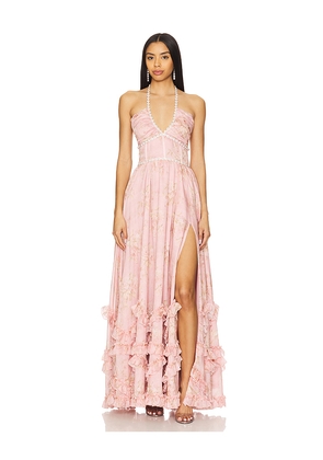 V. Chapman Scarlette Gown in Blush. Size 2. Also in 6, 8, 10, 12.