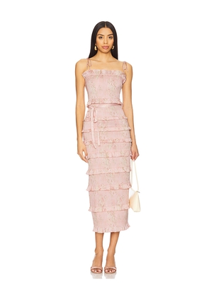 V. Chapman Lily Midi Dress in Rose. Size 4. Also in 2.