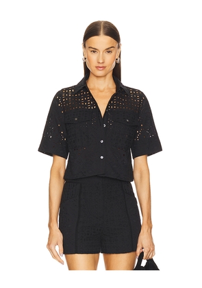 Veronica Beard Spruce Top in Black. Size 2. Also in 0.