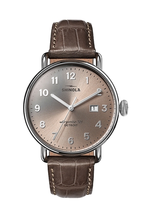 Shinola Canfield 38mm Watch in Brown.