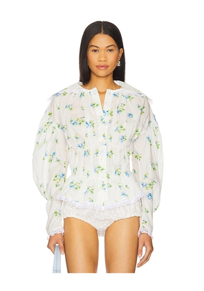 Yuhan Wang Blouse in White. Size M. Also in S.