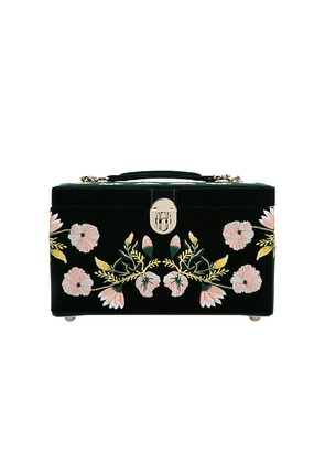 Wolf 1834 Zoe Medium Jewelry Box in Dark Green.