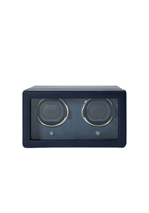 Wolf 1834 Cub Double Watch Winder with Cover in Navy.