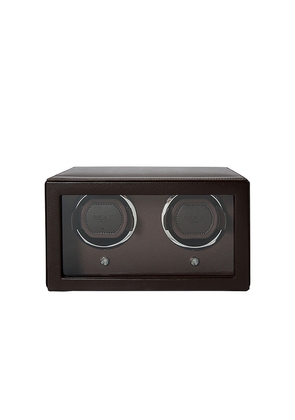Wolf 1834 Cub Double Watch Winder with Cover in Brown.