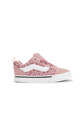 Vans Toddler Knu Skool Elastic Lace in Mauve. Size 7. Also in 7.5, 8, 8.5, 9, 9.5, 10.