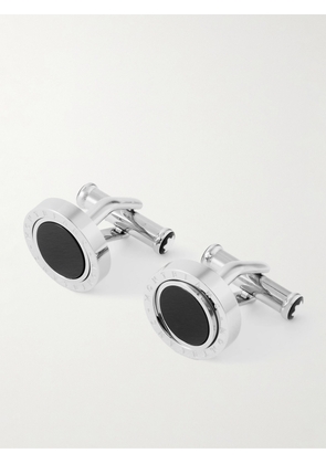 Montblanc - Stainless Steel Onyx Cufflinks - Men - Silver