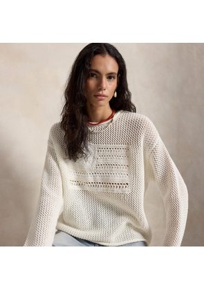 Tonal Flag Pointelle Jumper