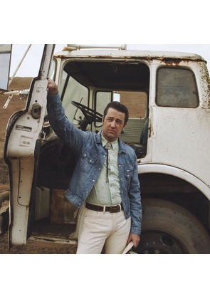 Studded Indigo Denim Jacket