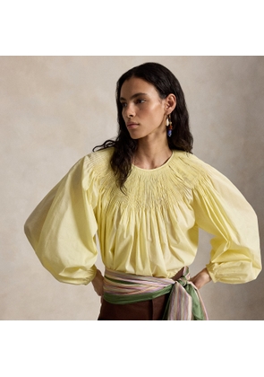 Pintucked Cotton Shirt