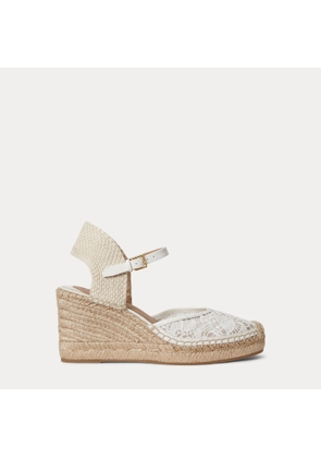Robby Crocheted Lace Espadrille