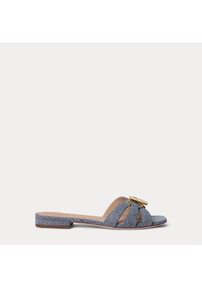 Blaike Washed Denim Slide Sandal