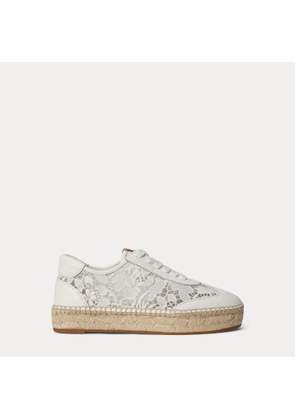 Luize Crocheted Lace Espadrille Trainer