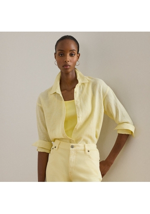 Relaxed Fit Striped Linen Shirt