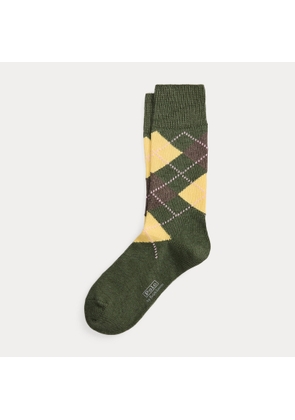 Argyle Cotton-Blend Socks