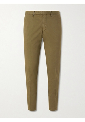 Boglioli - Straight-Leg Cotton-Blend Trousers - Men - Green - IT 46