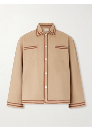 BODE - Canteen Cotton-Twill Overshirt - Men - Neutrals - S