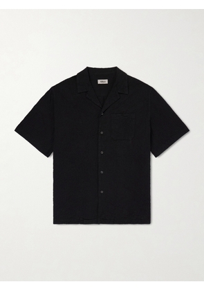 Altea - Hadley Seersucker Cotton Shirt - Men - Black - S