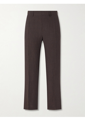 A Kind Of Guise - Linen Tailored Wide Trousers - Men - Brown - IT 46