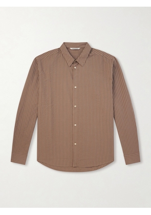 A Kind Of Guise - Fulvio Striped Cotton Seersucker Shirt - Men - Neutrals - XS